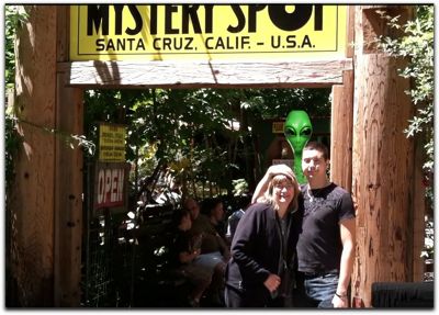 The Mystery Spot Santa Cruz enter the Vortex