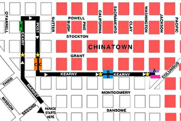 chinese new year parade route map