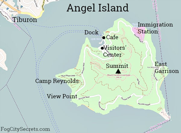 Angel Island San Francisco Map 