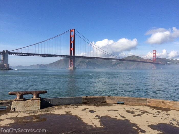 View of Golden Gate Bridge from Golden Gate Bridge Vista Point at