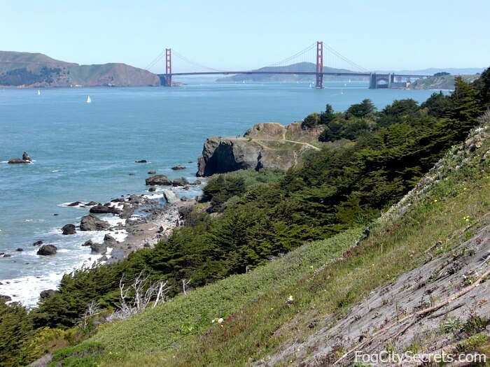 View of Golden Gate Bridge from Lands End Trail