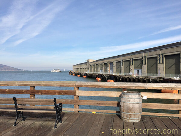 Pier 35 San Francisco side view and walkway