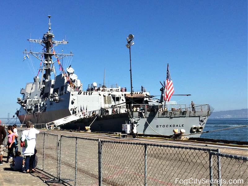 US Navy ship available for ship tours, SF Fleet Week