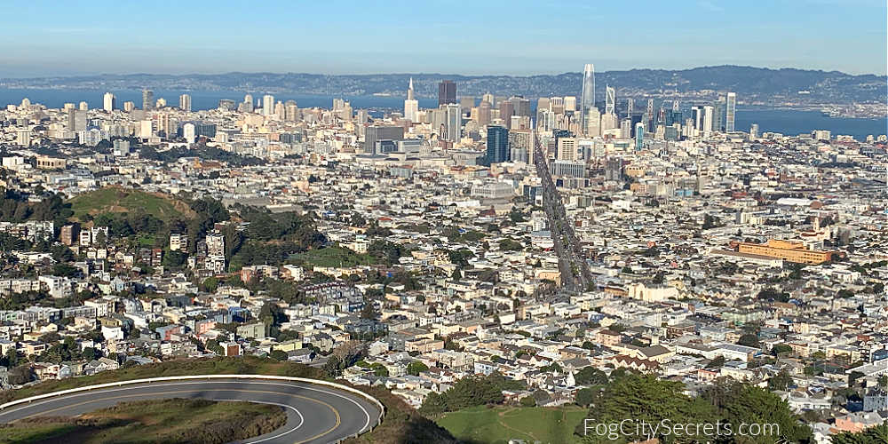 Twin Peaks view of downtown SF